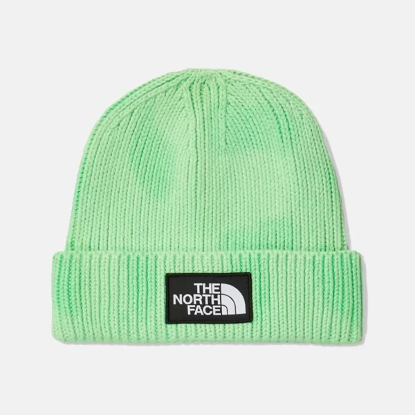The North Face Tie-Dye Logo Box Beanie - Chlorophyll Green