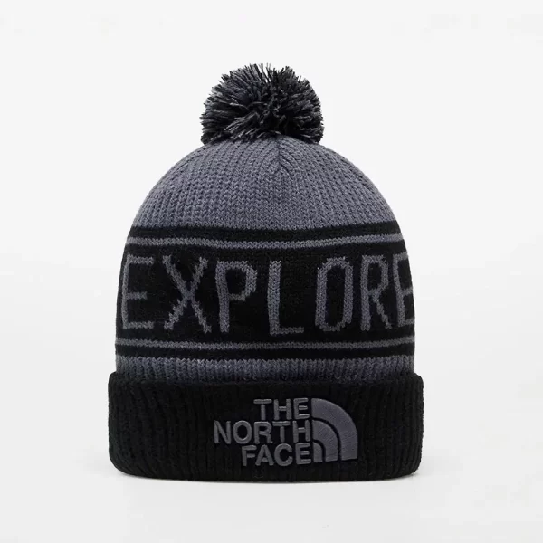 The North Face Retro Pom Beanie - Vanadis / Black
