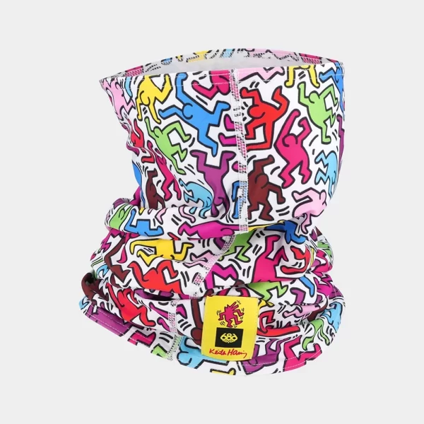 686 Unisex Double Layer Face Warmer - Keith Haring Multi