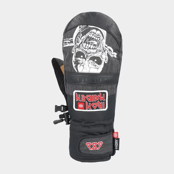 686 Men's Recon Mitt - Iron Maiden Black Denim