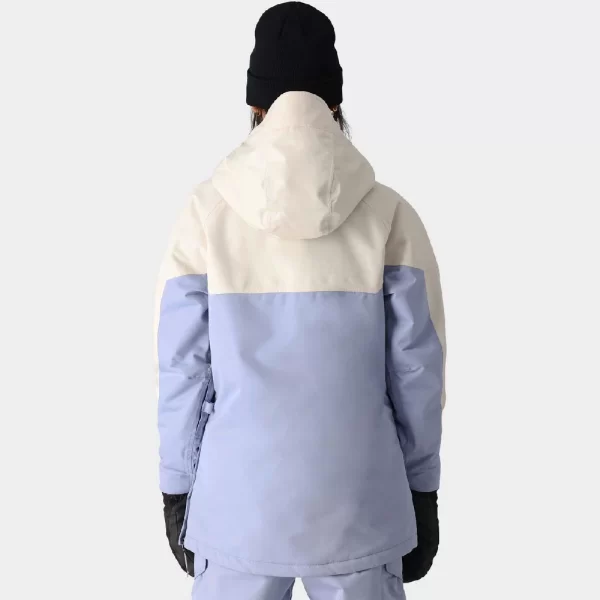 686 Women's Upton Anorak Jacket - Limestone Colorblock - Image 2