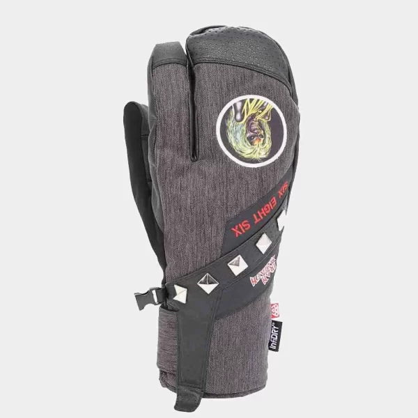 686 Men's Hawkeye Trigger Mitt - Iron Maiden Black Denim