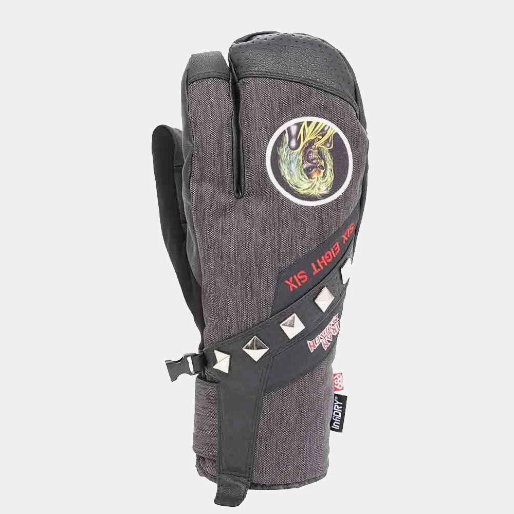 686 Men's Hawkeye Trigger Mitt - Iron Maiden Black Denim