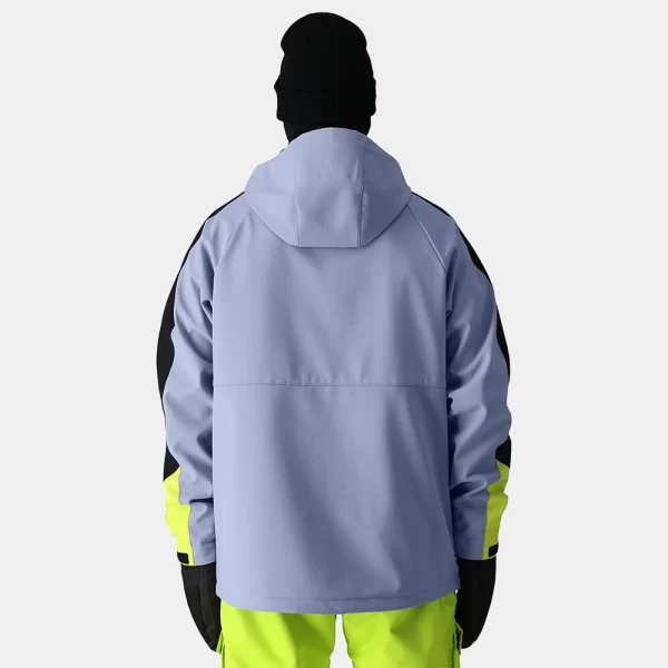 686 Men's Waterproof Anorak Jacket - Purple Impression Colorblock - Image 2