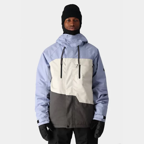 686 Men's Geo Insulated Jacket - Purple Impression Colorblock