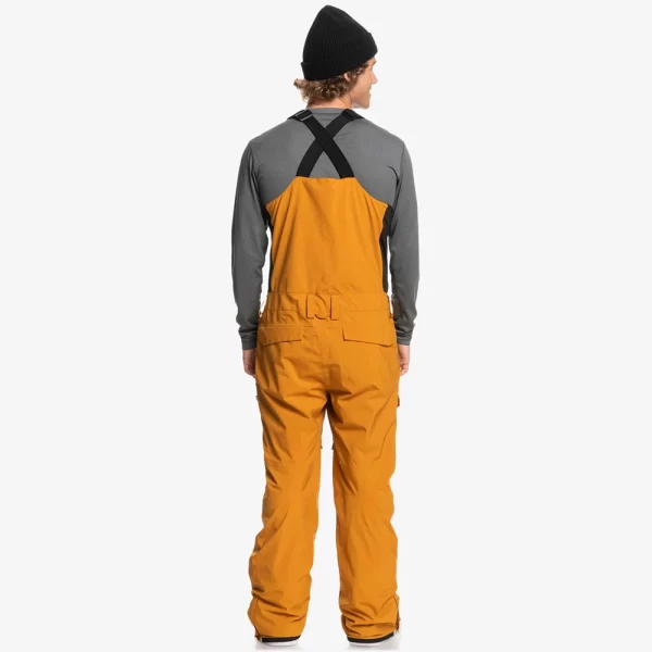 Quiksilver Men's Utility Shell Snow Bib Pants - Buckthorn Brown - Image 2