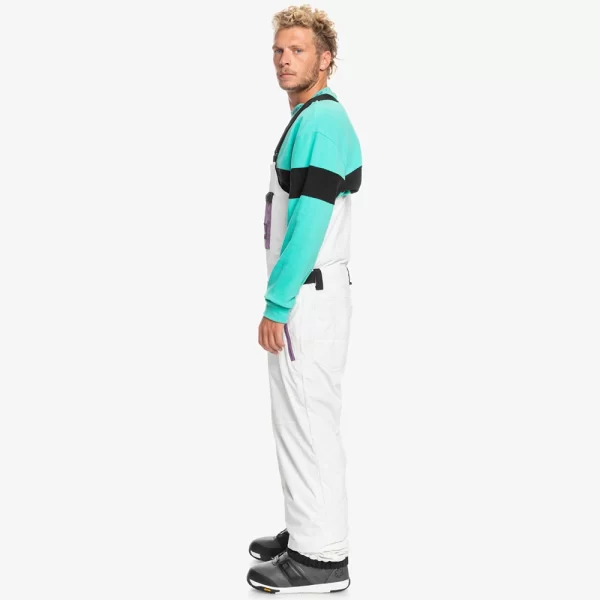 Quiksilver Men's Fly High Technical Snow Bib - Snow White - Image 3