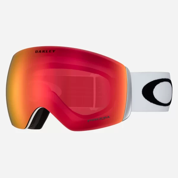 Oakley Flight Deck™ L Snow Goggles - Prizm Snow Torch Iridium Lenses / Matte White Strap