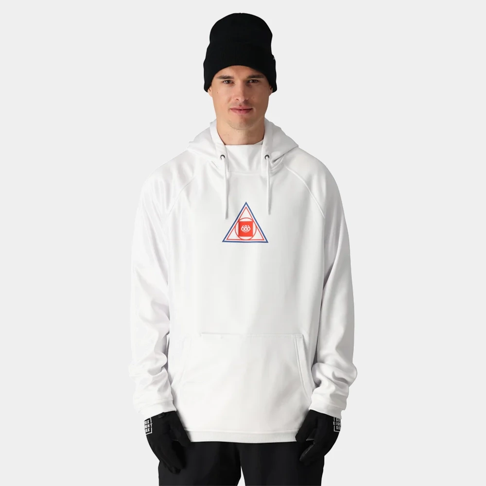 686 Men's Bonded Fleece Pullover Hoody - White