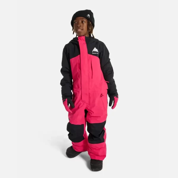 Burton Kids' 2L One Piece Snowsuit - True Black / Azalea Pink
