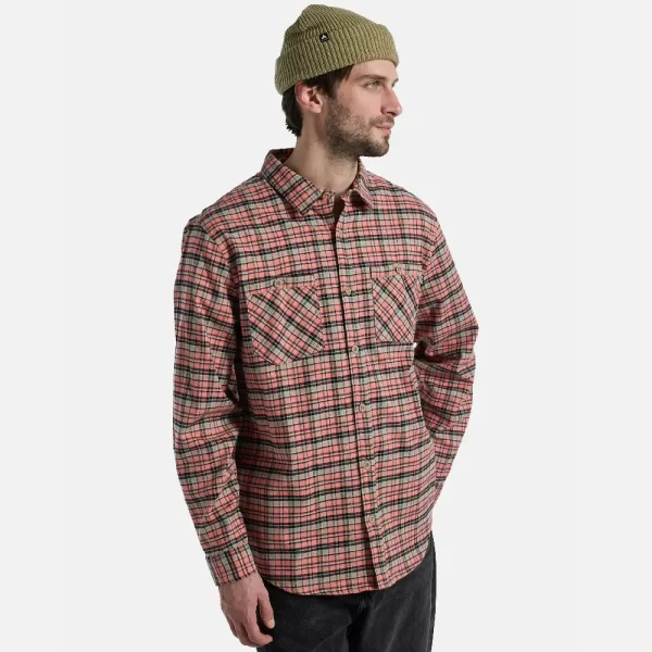 Burton Men's Favorite Long Sleeve Flannel Shirt - Peach Echo Check