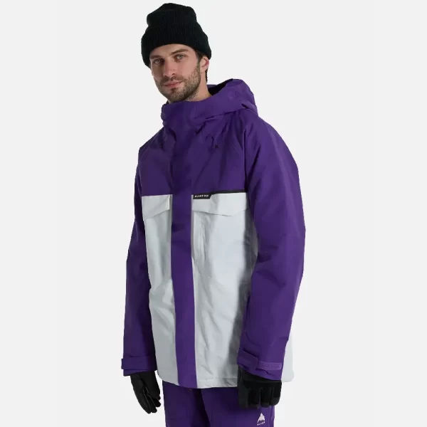 Burton Men's Burton Covert 2.0 2L Jacket - Imperial Purple / Stout White