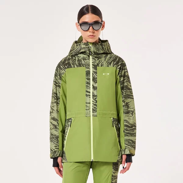 Oakley Women's Tc Juno Reduct Shell Jacket 2.0 - Duality Swirl Double Green