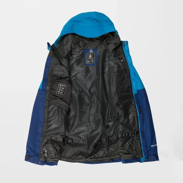 Volcom Men's L Gore Tex Jacket - Light Blue - Image 3