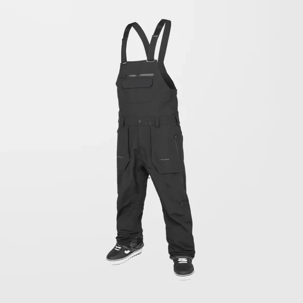 Volcom Men's Rain Gore-Tex Bib Overall - Black - Image 3