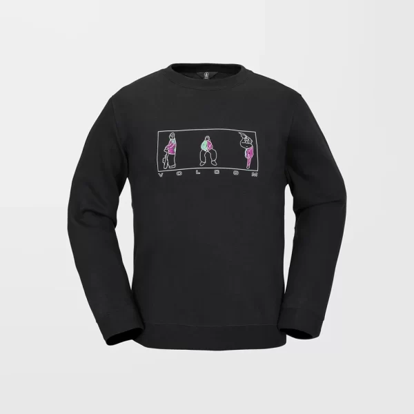 Volcom Men's Essentials Fleece Sweatshirt - Black
