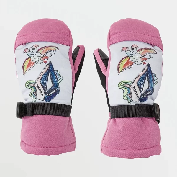 Volcom Kid's Day Saver Youth Mittens - Blurred Violet