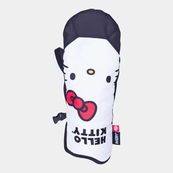 686 Women's Revel Mitt - Hello Kitty White