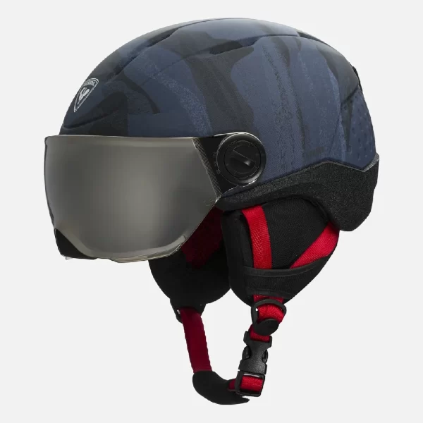 Rossignol Kid's Whoopee Visor Impacts Ski Helmet - Blue