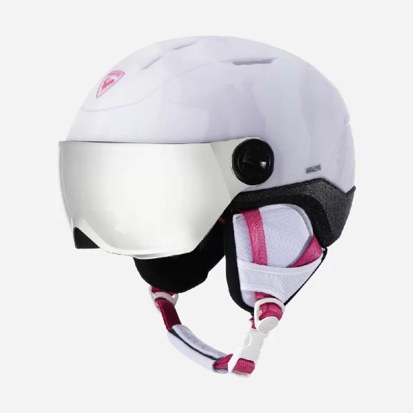 Rossignol Kid's Whoopee Visor Impacts Ski Helmet - White