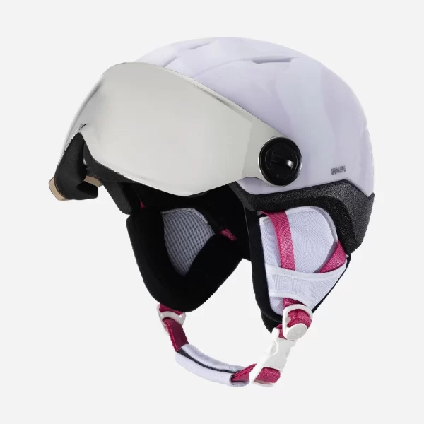 Rossignol Kid's Whoopee Visor Impacts Ski Helmet - White - Image 2