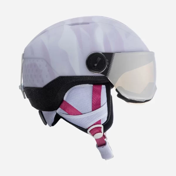 Rossignol Kid's Whoopee Visor Impacts Ski Helmet - White - Image 3