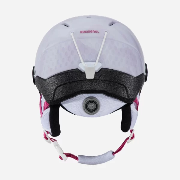 Rossignol Kid's Whoopee Visor Impacts Ski Helmet - White - Image 4