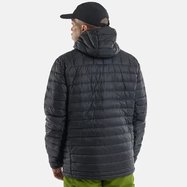 Burton Men's Mid-Heat Insulated Hooded Down Jacket - Black - Image 4