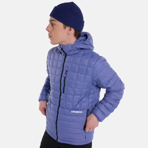 Burton Men's Mid-Heat Insulated Hooded Down Jacket - Slate Blue