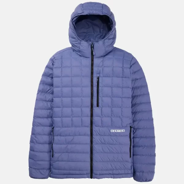 Burton Men's Mid-Heat Insulated Hooded Down Jacket - Slate Blue - Image 2