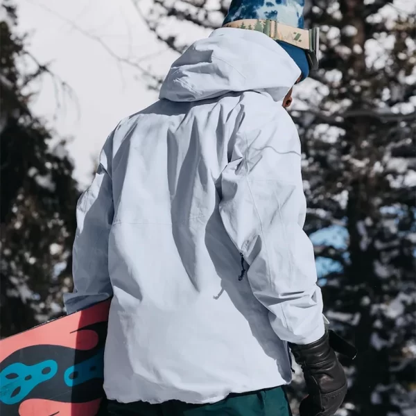 Burton Men's [ak] Cyclic GORE‑TEX 2L Jacket - Gray Cloud - Image 3