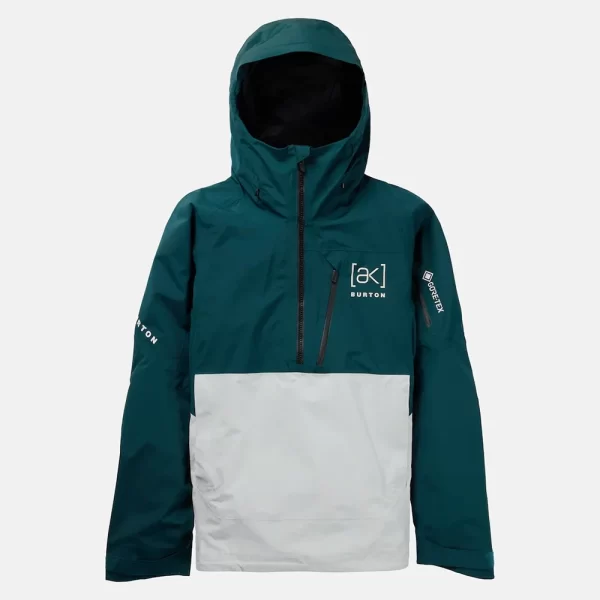 Burton Men's Burton [ak] Velocity GORE‑TEX 2L Anorak Jacket - Deep Emerald / Gray Cloud