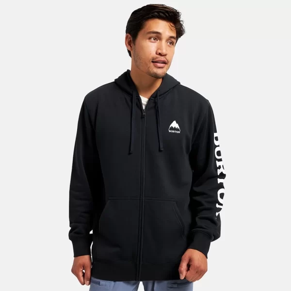 Burton Men's Elite Full-Zip Hoodie - True Black
