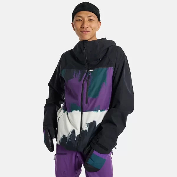 Burton Men's Burton Lodgepole 2L Jacket - True Black / Forest Chalk