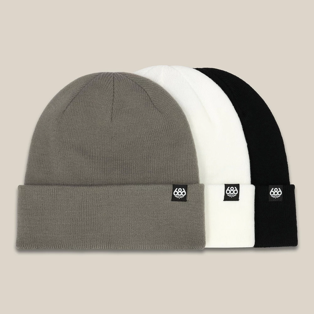 686 Men's Standard Roll-Up Beanie (3-Pack) - Assorted