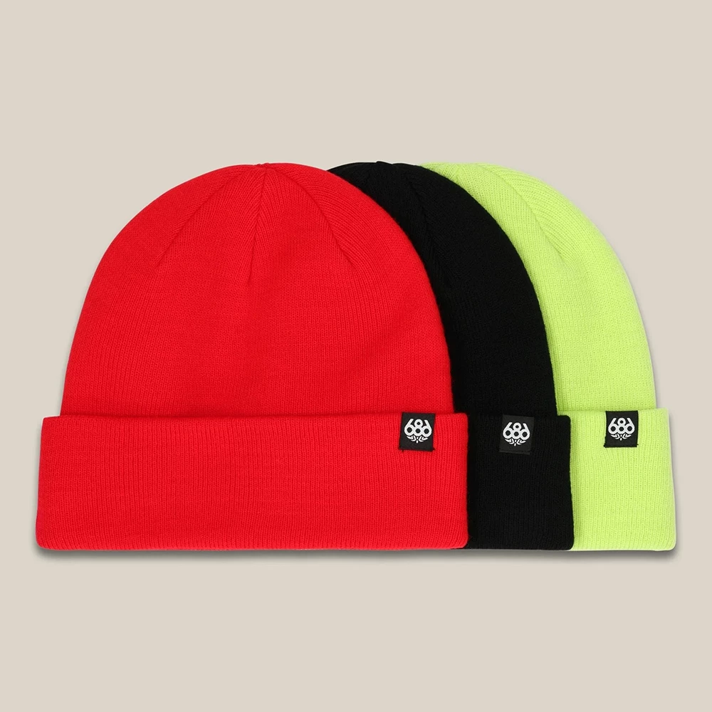 686 Men's Standard Roll-Up Beanie (3-Pack) - Multi