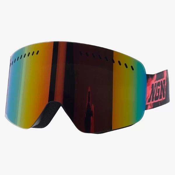 NGN Unisex Matrix Ski Goggles - Black/Red - Image 2