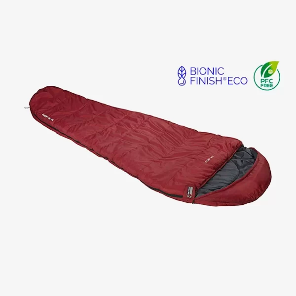 High Peak Tr 300 Sleeping Bag - Dark Red / Gray - Image 2