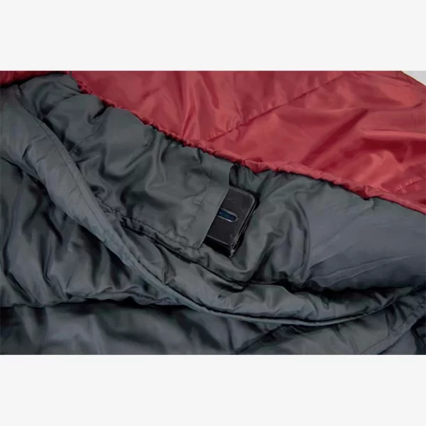 High Peak Tr 300 Sleeping Bag - Dark Red / Gray - Image 6