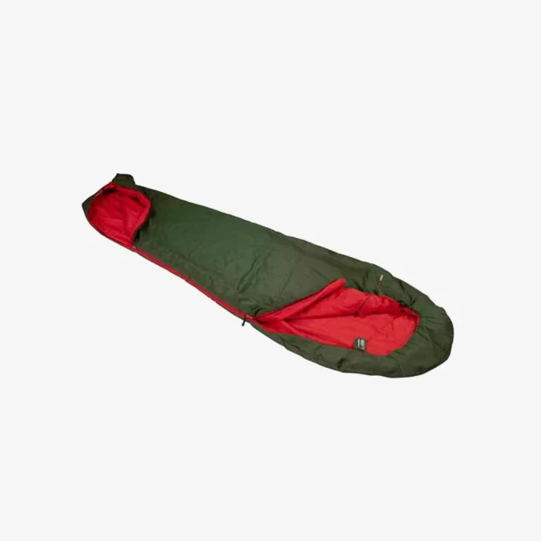 High Peak Pak 1000 Eco Sleeping Bag - Green / Red