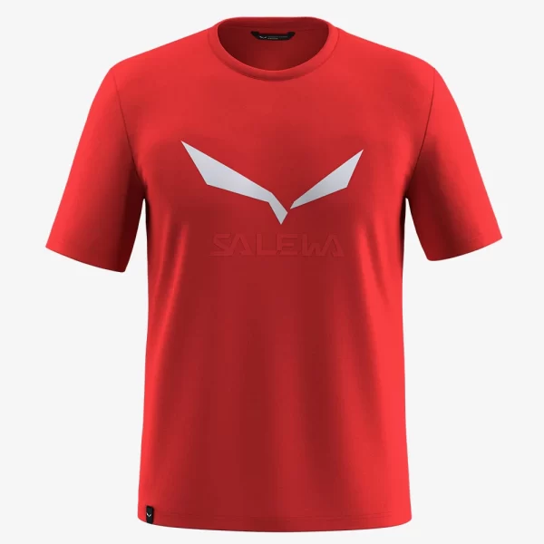 Salewa Men's Solidlogo Dri-Release T-shirt - Flame Red
