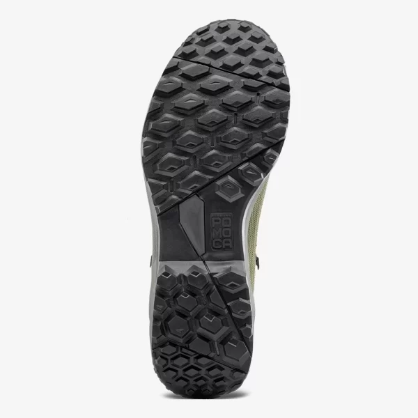 Salewa Men's Puez Leather Mid Powertex Shoe - Navy Green \ Dark Green - Image 6