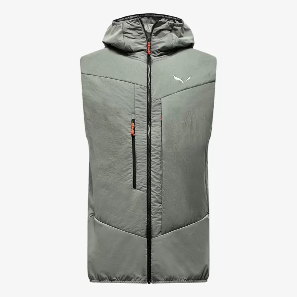 Salewa Men's Sella Durastretch/Tirolwool® Responsive Hybrid Vest - Light Green - Image 3
