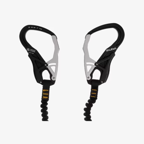 Salewa Ergo Core Via Ferrata Set - Black / Yellow - Image 3