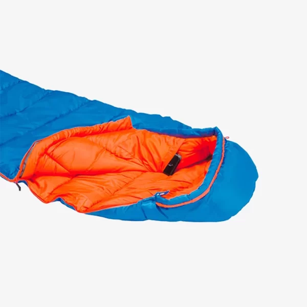 High Peak Kid's Comox Sleeping Bag - Light Blue / Orange - Image 2