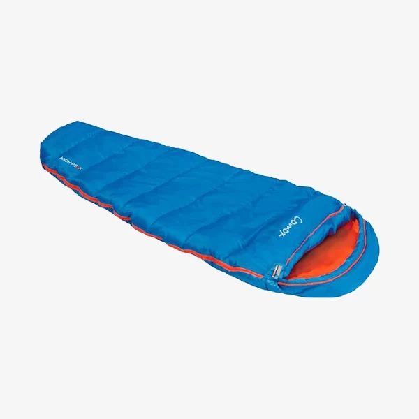 High Peak Kid's Comox Sleeping Bag - Light Blue / Orange