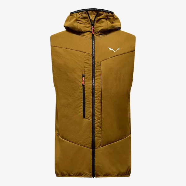 Salewa Men's Sella Durastretch/Tirolwool® Responsive Hybrid Vest - Golden Brown - Image 3