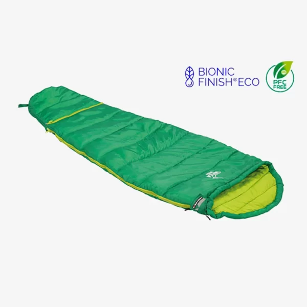 High Peak Kid’s Impala Vario Sleeping Bag - Green / Lime - Image 2