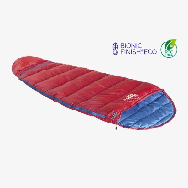 High Peak Kid's Tembo Vario Sleeping Bag - Red / Blue - Image 2