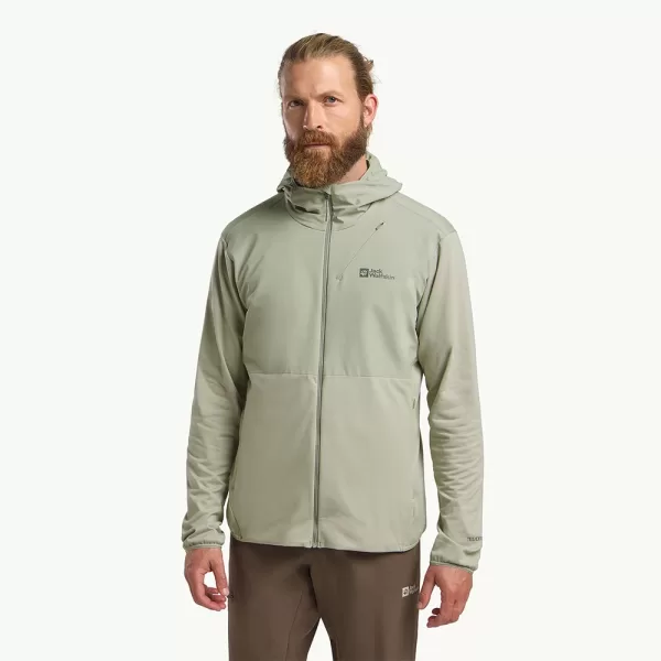 Jack Wolfskin Men’s Prelight Trail Hoody Jacket - Mint Leaf